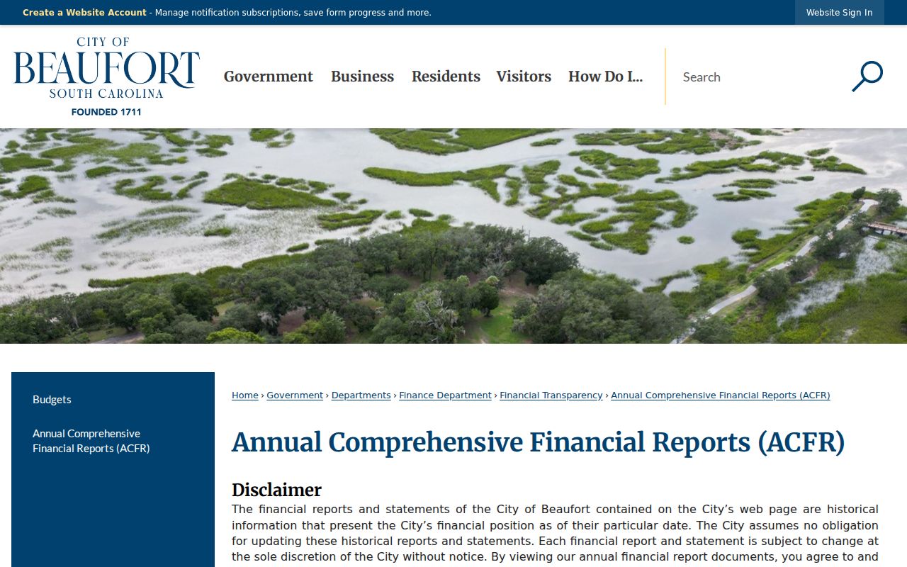 Beaufort County arrest report access through City of Beaufort Police