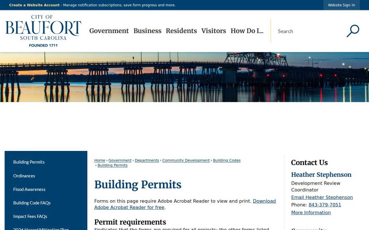 City of Beaufort Municipal Court criminal case records source