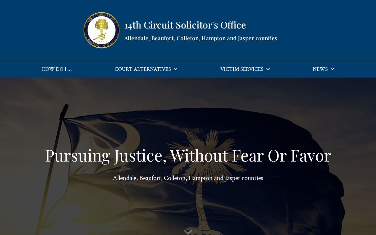Beaufort County court case information from the Fourteenth Circuit Solicitor